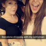 Host and student shopping in Barcelona